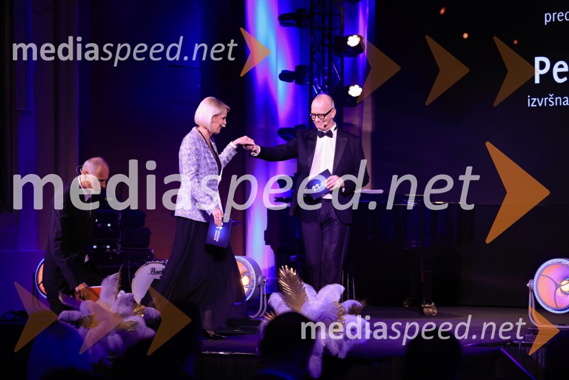 mag. Iztok Seljak, predsednik, Združenje Manager;  Petra Juvančič, izvršna direktorica, Združenje ManagerFranjo Bobinac je prejemnik priznanja za življenjsko delo na področju managementa 2024