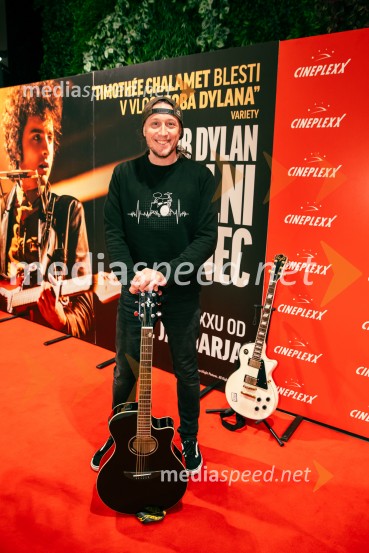  Marko Soršak-Soki, bobnar, skupina Elvis JacksonBob Dylan: Popolni neznanec, premiera v Cineplexx Ljubljana