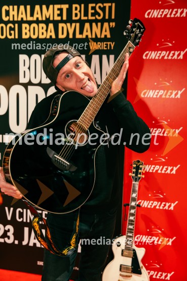  Marko Soršak-Soki, bobnar, skupina Elvis JacksonBob Dylan: Popolni neznanec, premiera v Cineplexx Ljubljana