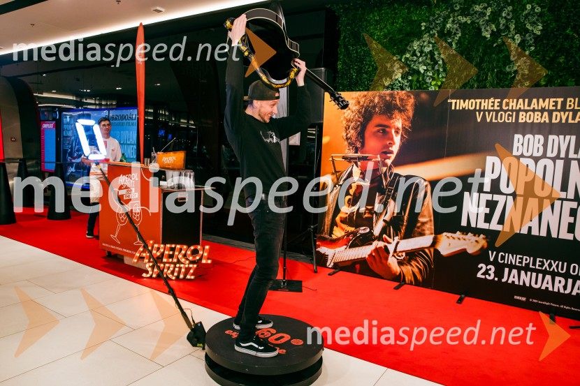  Marko Soršak-Soki, bobnar, skupina Elvis JacksonBob Dylan: Popolni neznanec, premiera v Cineplexx Ljubljana