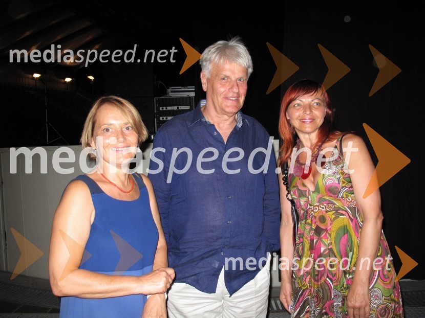 Aleksander Bassin direktor UGL s soprogo in Goga Stefanovič, plesni forum CeljeKaligula, gledališka predstava