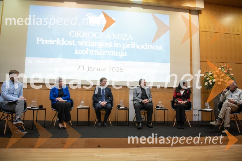  Klemen Tršinar; dr. Aida  Kamišalić Latifić,  Fakulteta za elektrotehniko, računalništvo in informatiko, Univerza v Mariboru; prof. dr. Zdravko Kačič, rektor Univerze v Mariboru;  Mojmir Flisek, rektor UM;  Ana Vovk, visokošolska učiteljica na Filozofski fakulteti UM; prof. dr.  Danijel Rebolj, profesor, nekdanji rektor, Univerza v MariboruIzobraževanje kot pot do trajnostne prihodnosti na Univerzi v Mariboru