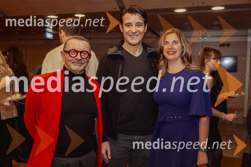  Krešimir  Dolenčić, režiser in gledališki ustvarjalec;  Goran Višnjić, hrvaško ameriški filmski igralec;  Barbara Čepirlo Čičigoj, odnosi z javnostjo Opera in Balet LjubljanaNetopir, premiera operete v koprodukciji SNG Opera in balet Ljubljana in Cankarjevega doma