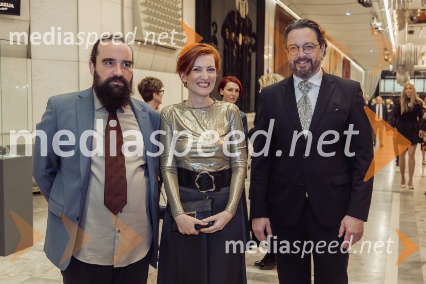   Jure Novak, generalni direktor, Cankarjev dom; dr. Asta Vrečko, ministrica za kulturo;  Marko  Hribernik, direktor SNG Opera in balet LjubljanaNetopir, premiera operete v koprodukciji SNG Opera in balet Ljubljana in Cankarjevega doma