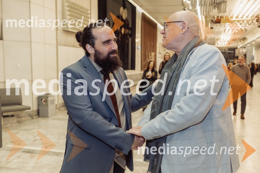  Nace Junkar, operni pevec;   Jure Novak, generalni direktor, Cankarjev domNetopir, premiera operete v koprodukciji SNG Opera in balet Ljubljana in Cankarjevega doma