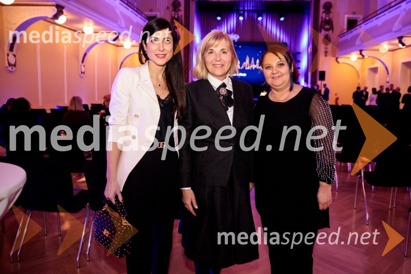  Sanja Savič, PwC;  Medeja Lončar, direktorica, Siemens d.o.o., članica upravnega odbora, Slovensko-nemška gospodarska zbornica;  Varis LendavaFranjo Bobinac je prejemnik priznanja za življenjsko delo na področju managementa 2024