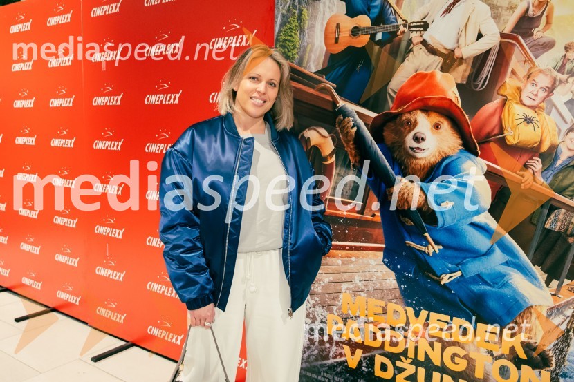  Manja Stević, voditeljica, Jutro na PlanetuMedvedek Paddington v džungli, premiera v Cineplexx Ljubljana