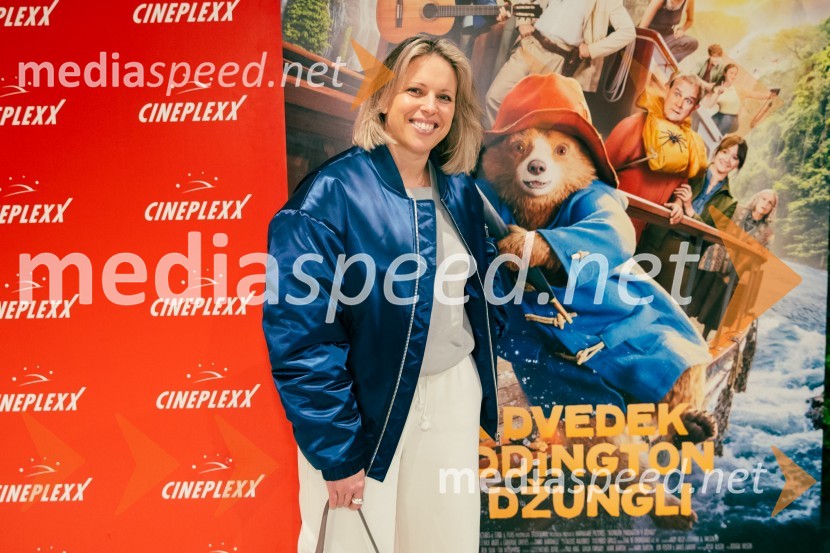  Manja Stević, voditeljica, Jutro na PlanetuMedvedek Paddington v džungli, premiera v Cineplexx Ljubljana