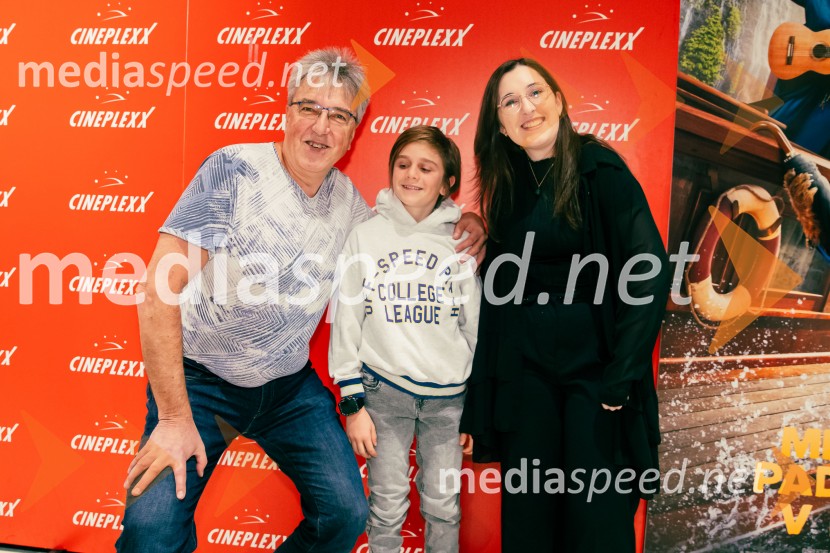  Vojko Sfiligoj, skladatelj;  Patrik Novak;  ... Medvedek Paddington v džungli, premiera v Cineplexx Ljubljana