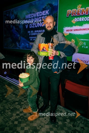  Marlon Kontrec;  Dejan Kontrec, generalni sekretar, Hokejska zveza SlovenijeMedvedek Paddington v džungli, premiera v Cineplexx Ljubljana