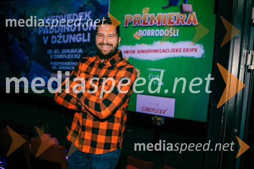  Uroš Bitenc, moderator, vplivnežMedvedek Paddington v džungli, premiera v Cineplexx Ljubljana