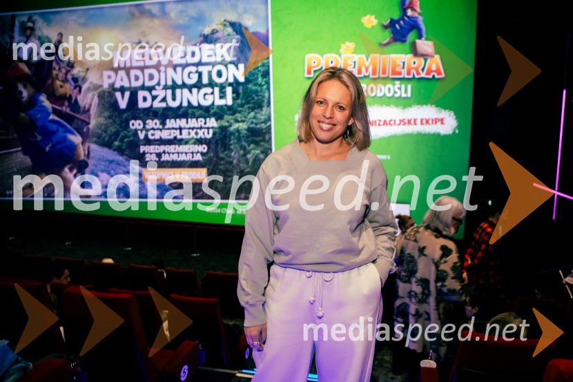  Manja Stević, voditeljica, Jutro na PlanetuMedvedek Paddington v džungli, premiera v Cineplexx Ljubljana