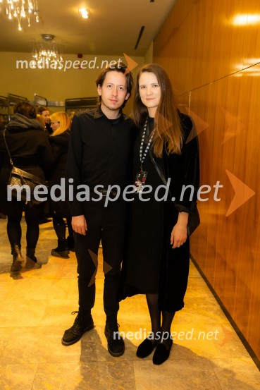  Benjamin Zajc, dramaturg LGL;  Nina StrmoleFestival Ruta, otvoritev festivala