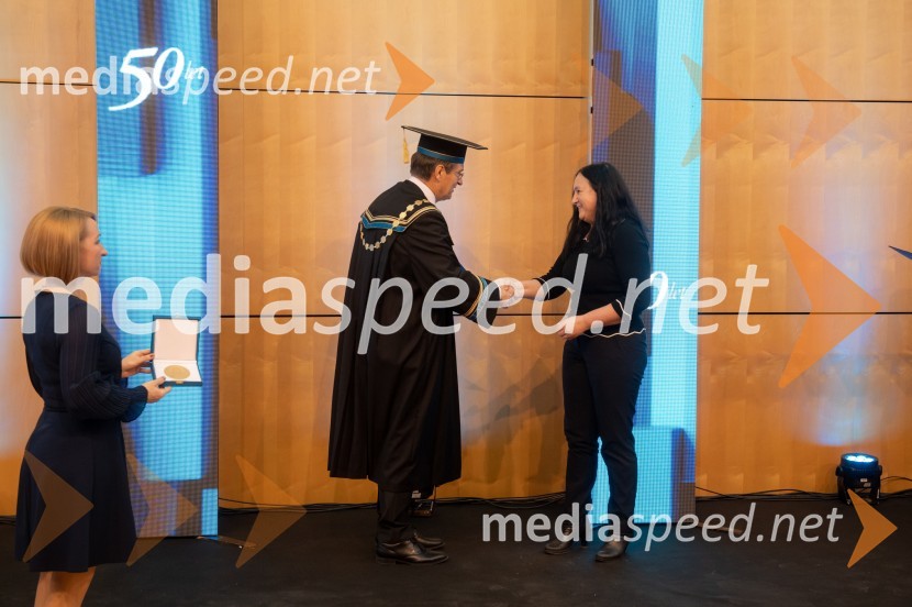 prof. dr. Zdravko Kačič, rektor Univerze v Mariboru; prof. dr. Janja Hojnik, Pravna fakultetaRektorjev dan Univerze v Mariboru 2025