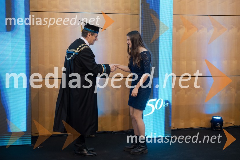 prof. dr. Zdravko Kačič, rektor Univerze v Mariboru;  Ana Lampret, Filozofska fakultetaRektorjev dan Univerze v Mariboru 2025