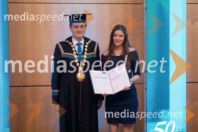 prof. dr. Zdravko Kačič, rektor Univerze v Mariboru;  Ana Lampret, Filozofska fakultetaRektorjev dan Univerze v Mariboru 2025