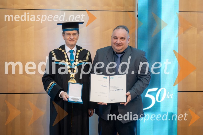 prof. dr. Zdravko Kačič, rektor Univerze v Mariboru; izr. prof. dr. Jožef Predan, Fakulteta za strojništvoRektorjev dan Univerze v Mariboru 2025