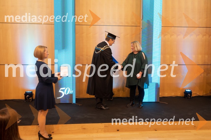 prof. dr. Zdravko Kačič, rektor Univerze v Mariboru; prof. dr. Suzana Kraljić, Pravna fakultetaRektorjev dan Univerze v Mariboru 2025