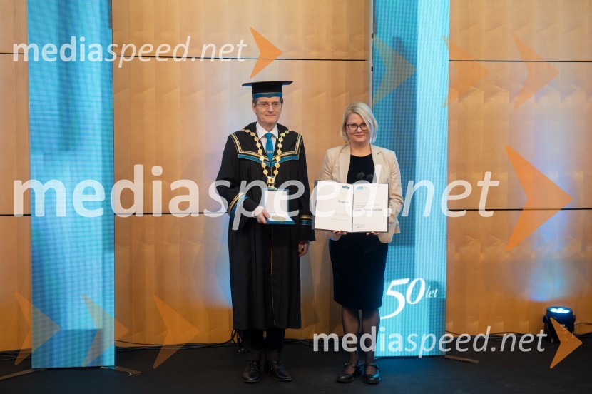 prof. dr. Zdravko Kačič, rektor Univerze v Mariboru; izr. prof. dr. Maja Turnšek, Fakulteta za turizemRektorjev dan Univerze v Mariboru 2025