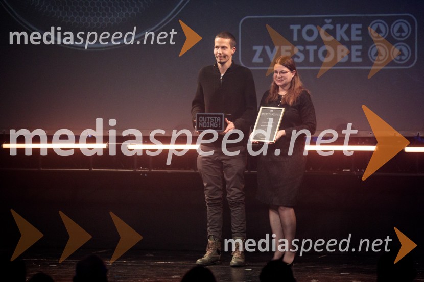  David  Kovačič, generalni direktor, Spar Slovenija;  Lidija Rakuša, direktorica marketinga, Spar SlovenijaOutstanding 2024, presežki v zunanjem oglaševanju, podelitev