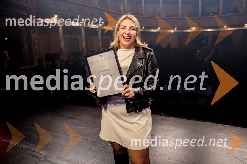  Manca Šalehar, vodja marketinga, WoltOutstanding 2024, presežki v zunanjem oglaševanju, podelitev