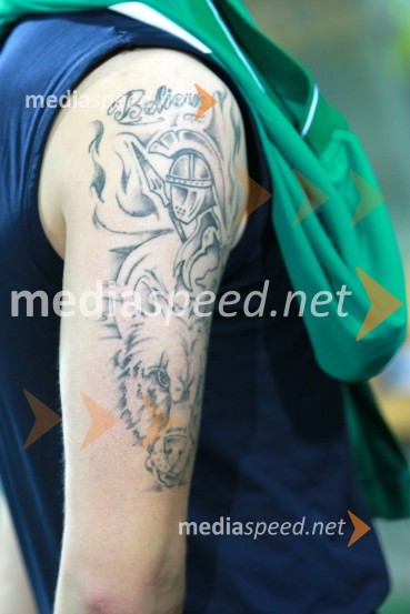 Tatoo vratarja Marka Raniloviča, nogometaša NK MariborPovratna tekma 3. kroga kvalifikacij za Ligo prvakov: NK Maribor - FC Zürich