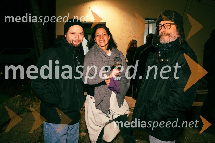  Stane Tomazin, igralec;  Inga Remeta, direktorica, Slovensko mladinsko gledališče;  Željko Hrs, igralecBoško in Admira, premiera v SMG Ljubljana