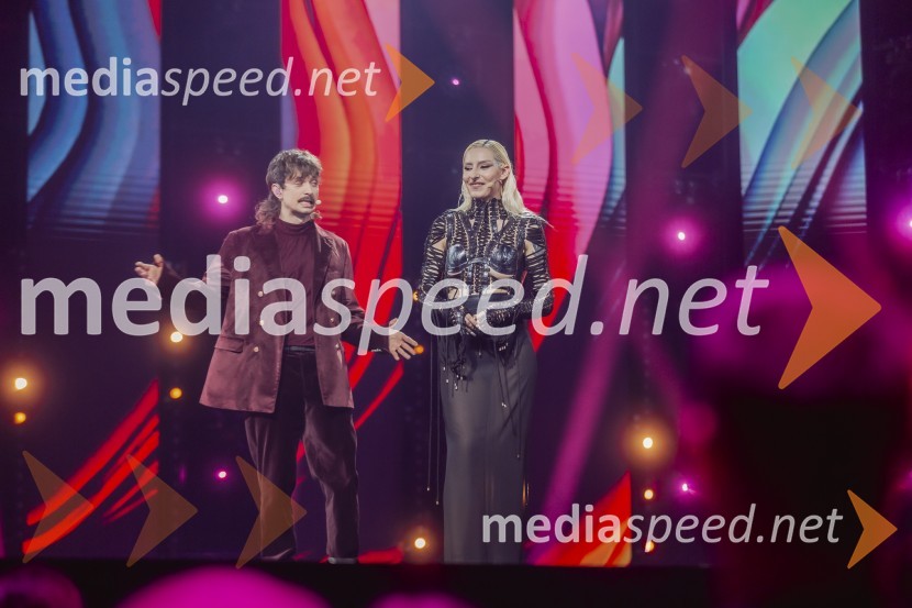  Gregor  Strasbergar, glasbena skupina MRFY;  Sara Briški Cirman - Raiven, pevka, harfistkaKlemen Slakonja je zmagovalec izbora EMA 2025