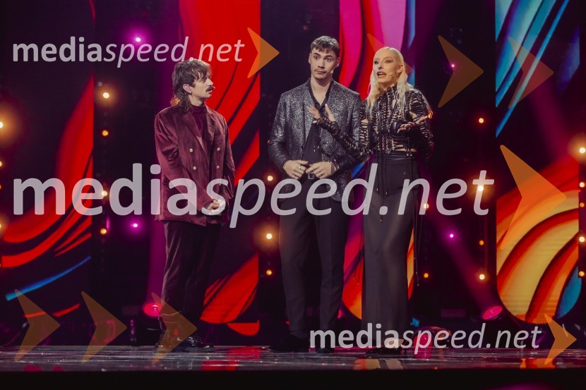  Gregor  Strasbergar, glasbena skupina MRFY;  Filip Vidušin, glasbena skupina LPS;  Severina Vučković, pevkaKlemen Slakonja je zmagovalec izbora EMA 2025