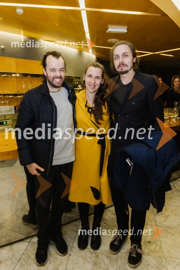  Blaž Šef, igralec;  Patrizia  Jurinčič Finžgar, igralka;  Lovro Finžgar, igralec 1973, premiera avtorskega projekta v SNG Nova Gorica