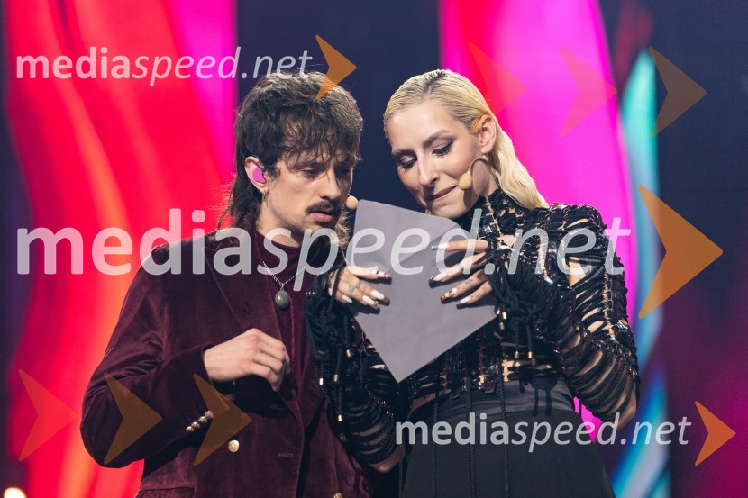  Gregor  Strasbergar, glasbena skupina MRFY;  Sara Briški Cirman - Raiven, pevka, harfistkaKlemen Slakonja je zmagovalec izbora EMA 2025