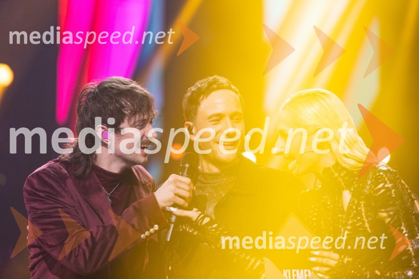  Gregor  Strasbergar, glasbena skupina MRFY;  Klemen Slakonja, igralec, komik in TV voditelj;  Sara Briški Cirman - Raiven, pevka, harfistkaKlemen Slakonja je zmagovalec izbora EMA 2025