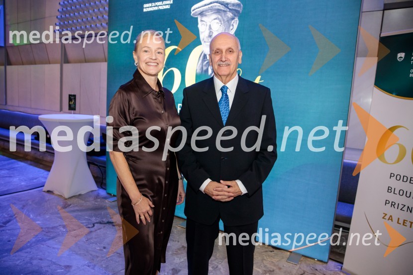  Maja Dolenc, Ad+Value, d.o.o.;  Janez Vodičar, športni funkcionar60. podelitev Bloudkovih priznanj za leto 2024
