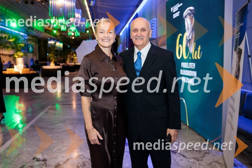  Maja Dolenc, Ad+Value, d.o.o.;  Janez Vodičar, športni funkcionar60. podelitev Bloudkovih priznanj za leto 2024