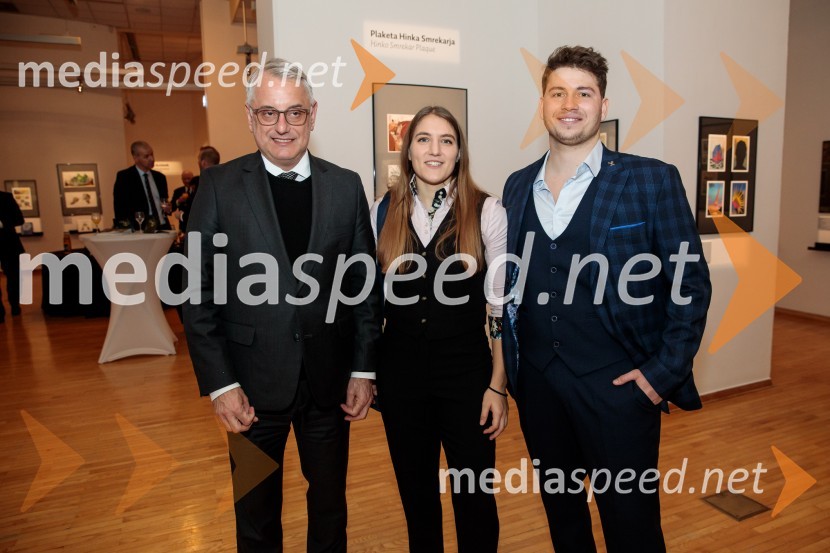  Matjaž Han, minister za gospodarstvo, turizem in šport;  Andreja Leški, judoistka;  Toni Vodišek, kajtar60. podelitev Bloudkovih priznanj za leto 2024