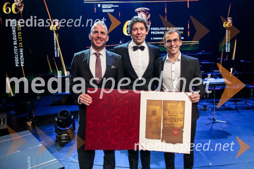  Nejc Žnidarčič, kanuist;  Anže Urankar, kajak-kanu, K-1 sprint, slalom;  Simon Oven, kanuist60. podelitev Bloudkovih priznanj za leto 2024