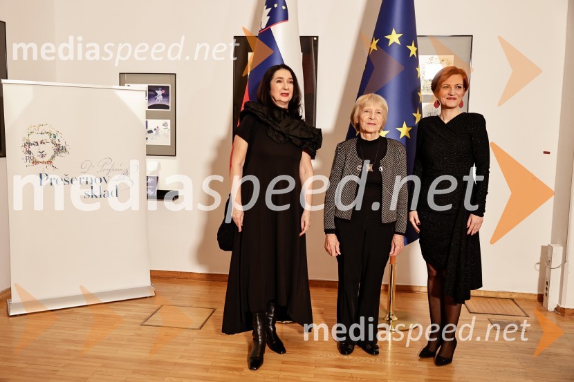  Zdenka Badovinac, kustosinja;  Dragica  Čadež, kiparka; dr. Asta Vrečko, ministrica za kulturoDržavna proslava ob slovenskem kulturnem prazniku s podelitvijo Prešernovih nagrad