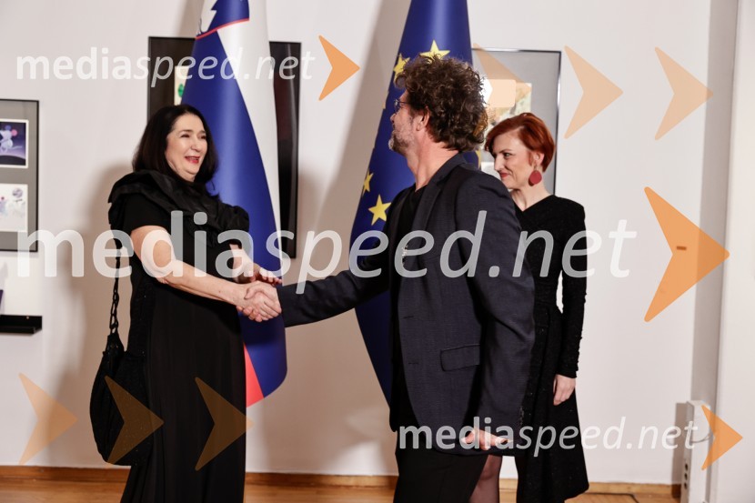  Zdenka Badovinac, kustosinja;  Tomaž Grom, glasbenik; dr. Asta Vrečko, ministrica za kulturoDržavna proslava ob slovenskem kulturnem prazniku s podelitvijo Prešernovih nagrad