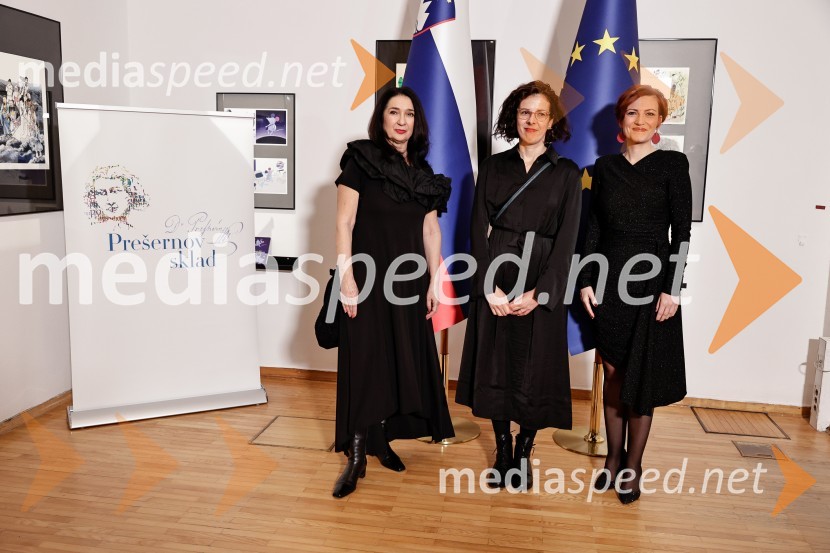  Zdenka Badovinac, kustosinja;  Nika Autor, vizualna umetnica; dr. Asta Vrečko, ministrica za kulturoDržavna proslava ob slovenskem kulturnem prazniku s podelitvijo Prešernovih nagrad