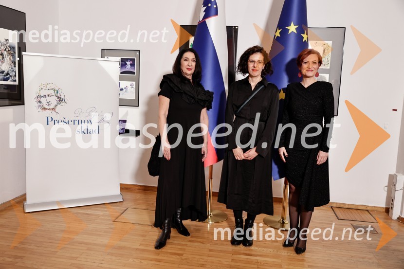  Zdenka Badovinac, kustosinja;  Nika Autor, vizualna umetnica; dr. Asta Vrečko, ministrica za kulturoDržavna proslava ob slovenskem kulturnem prazniku s podelitvijo Prešernovih nagrad