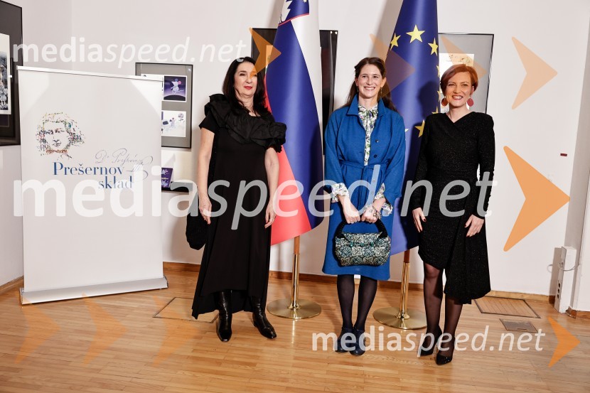  Zdenka Badovinac, kustosinja;  Nataša  Kramberger , pisateljica; dr. Asta Vrečko, ministrica za kulturoDržavna proslava ob slovenskem kulturnem prazniku s podelitvijo Prešernovih nagrad