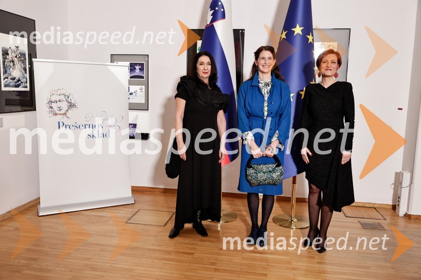  Zdenka Badovinac, kustosinja;  Nataša  Kramberger , pisateljica; dr. Asta Vrečko, ministrica za kulturoDržavna proslava ob slovenskem kulturnem prazniku s podelitvijo Prešernovih nagrad