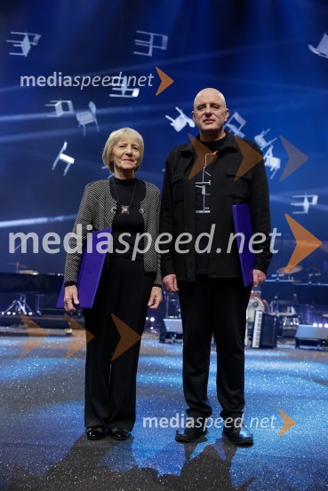  Dragica  Čadež, kiparka;  Dragan  Živadinov, perfomerDržavna proslava ob slovenskem kulturnem prazniku s podelitvijo Prešernovih nagrad