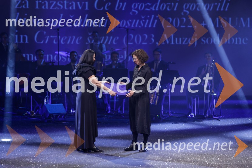  Zdenka Badovinac, kustosinja;  Nika Autor, vizualna umetnicaDržavna proslava ob slovenskem kulturnem prazniku s podelitvijo Prešernovih nagrad