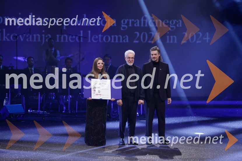  Mina  Žabnikar- Mina Fina, umetnica;  Damjan Ilić;  Ivian Kan  MujezinovićDržavna proslava ob slovenskem kulturnem prazniku s podelitvijo Prešernovih nagrad