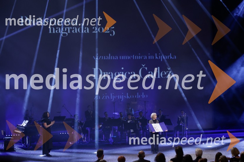  Zdenka Badovinac, kustosinja;  Dragica  Čadež, kiparkaDržavna proslava ob slovenskem kulturnem prazniku s podelitvijo Prešernovih nagrad