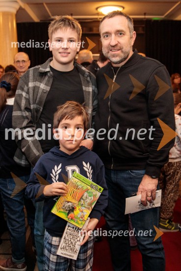  Kevin Cvetko;  Teo Anton Cvetko;  Borut  Cvetko, kreativni direktor, Mediaspeed d.o.o.Dogodivščine Zvitorepca, Trdonje in Lakotnika, premiera predstave v SMG Ljubljana