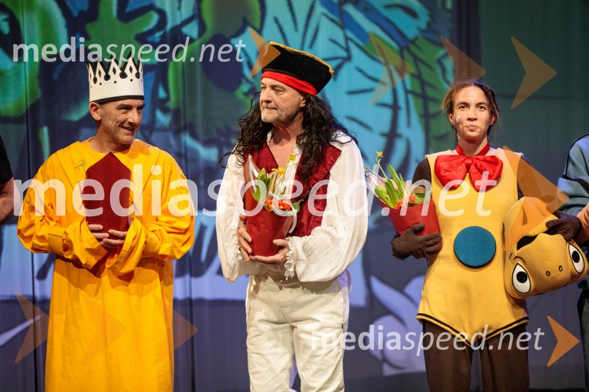  Robert Prebil, igralec;  Dario Varga, igralec;  Klara Kastelec, igralkaDogodivščine Zvitorepca, Trdonje in Lakotnika, premiera predstave v SMG Ljubljana