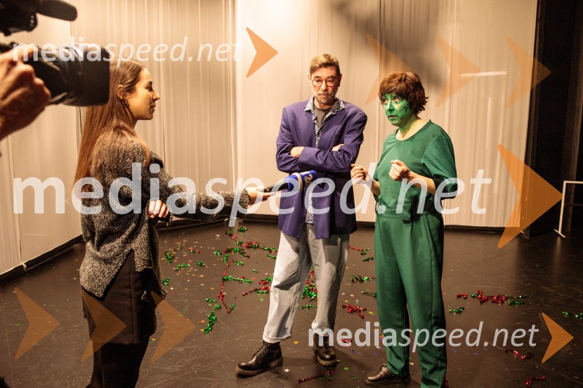 ... ;  Matjaž Pograjc, režiser;  Janja Majzelj, igralkaDogodivščine Zvitorepca, Trdonje in Lakotnika, premiera predstave v SMG Ljubljana