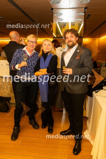   Igor  Jelen-Iggy, Hiša umetnosti IGEN Celje;  Marjana Ravnjak, novinarka;  Luka Marcen, režiserIn ljubezen tudi, premiera predstave v Cankarjevem domu